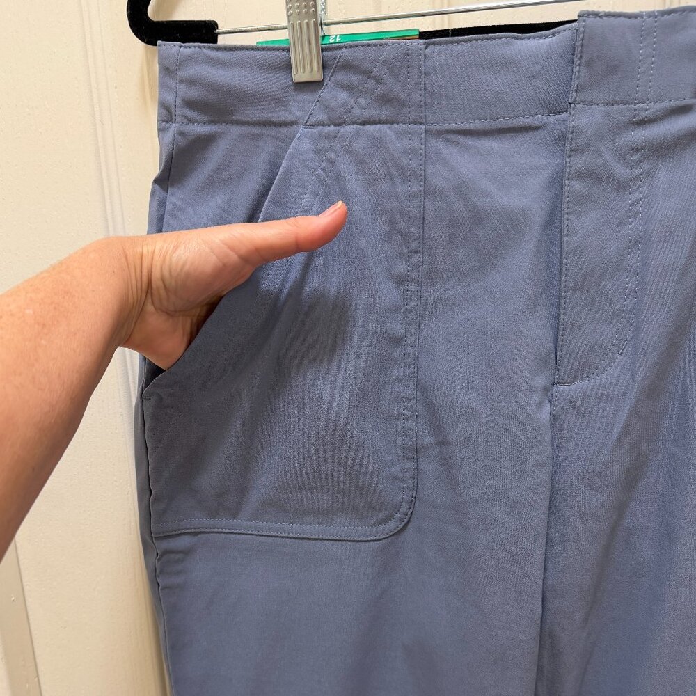 Eddie Bauer Women's Horizon Straight Ankle Pant Size 12 Blue Outdoor Casual NEW - Picture 5 of 16